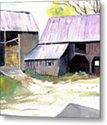 Landgrove Barns Metal Print