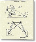 Landing Gear 1932 Patent Art Metal Print