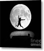 Large Leap For Mankind Metal Print