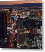 Las Vegas From The Stratosphere Metal Print
