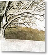 Late March Snow Metal Print