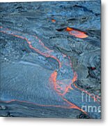 Lava Flow, Kilauea Volcano Metal Print