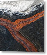 Lava Flow Tolbachik Volcano Kamchatka Metal Print