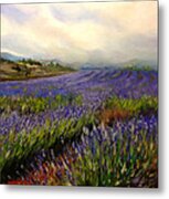 Lavender In Oil Metal Print