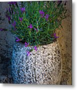 Lavender Vase Metal Print