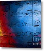 Layered Hot And Cold Metal Print