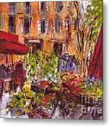 Le Marche Aix En Provence Metal Print