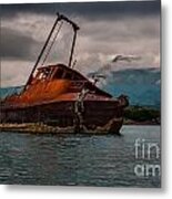 Leaning Over Metal Print