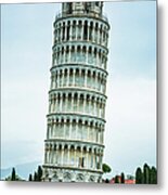 Leaning Tower Of Pisa, Tuscany, Italy Metal Print