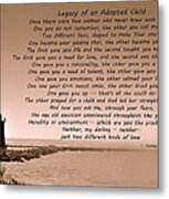 Legacy Of An Adopted Child Metal Print