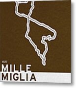 Legendary Races - 1927 Mille Miglia Metal Print