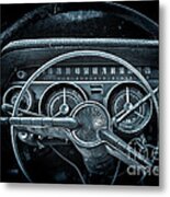 Let's Drive   Moon Glow Metal Print