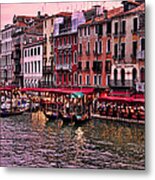 Life On The Grand Canal Metal Print