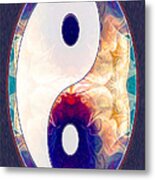 Light And Dark Energies Abstract Symbol Art By Omaste Witkowski Metal Print