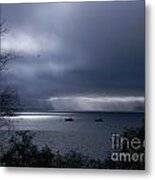 Light Shines Through Metal Print