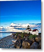 Lighthouse At Point No Point Metal Print