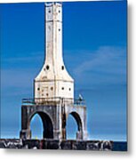 Lighthouse Blues Vertical Metal Print