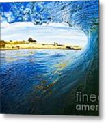 Lighthouse Wave 1 Metal Print