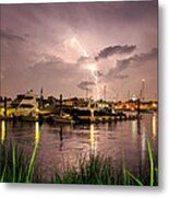 Lightning Strikes Annapolis Metal Print