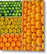 Limes Lemons Oranges Metal Print