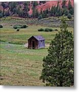 Line Shack Metal Print