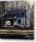 Little Log Cabin Metal Print