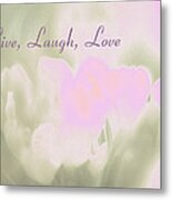 Live Laugh Love Metal Print