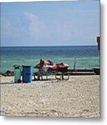 Livin Large On Higgs Beach Metal Print