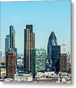 London Financial District Cityscape Metal Print