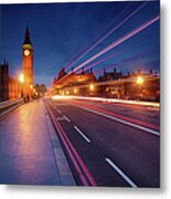 London In The Night Metal Print