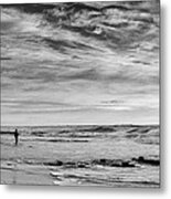 Lone Fishermen Metal Print