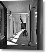 Lonely Train Station At Valley Forge Metal Print
