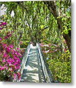 Long White Bridge Metal Print