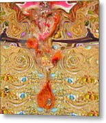 Lord Hanuman's Dance Of Petals Metal Print