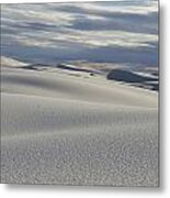 Loss Of Sun On White Sands Metal Print