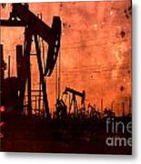 Lost Hills Oil Metal Print