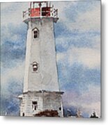 Louisbourg Lighthouse Metal Print