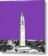 Louisiana State University - Memorial Tower - Purple Metal Print