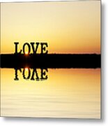 Love Is Its Own Reflection Metal Print