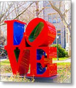 Love Sculpture - Penn Campus Metal Print