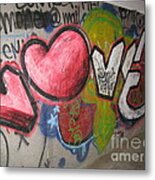 Love. Street Graffiti Metal Print