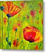 Love The Poppies Metal Print