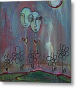 Love You Give Lollipops Metal Print