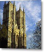 Low Angle View Of An Abbey, Westminster Metal Print