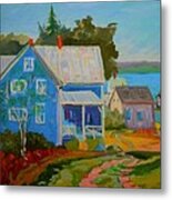 Lubec Village Metal Print