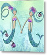 M Is For Marvelous Mermaids Metal Print