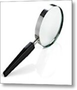 Magnifying Glass Metal Print