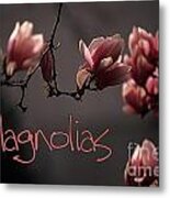 Magnolias Metal Print