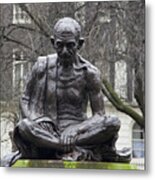 Mahatma Gandhi Statue Metal Print