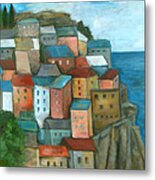 Manarola Cinque Terre Metal Print